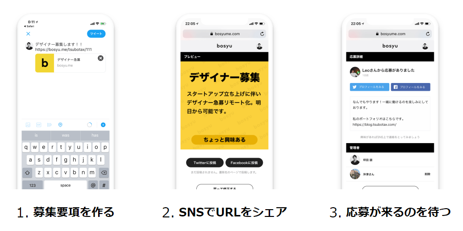 キャスター、ソーシャル募集サービス「bosyu」事業を譲受