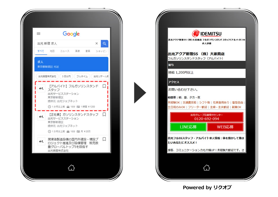 HRソリューションズの「リクオプ」「ハイソル」、「Google for Jobs」に対応