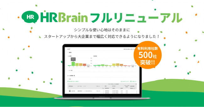 効果的な人事戦略を実現。人事評価クラウド「HRBrain」、フルリニューアル