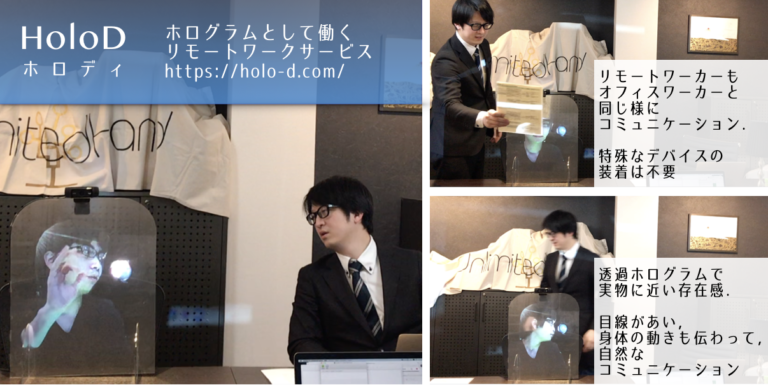 ホログラムでコミュニケーション課題を解決。リモートワークシステム「HoloD」登場