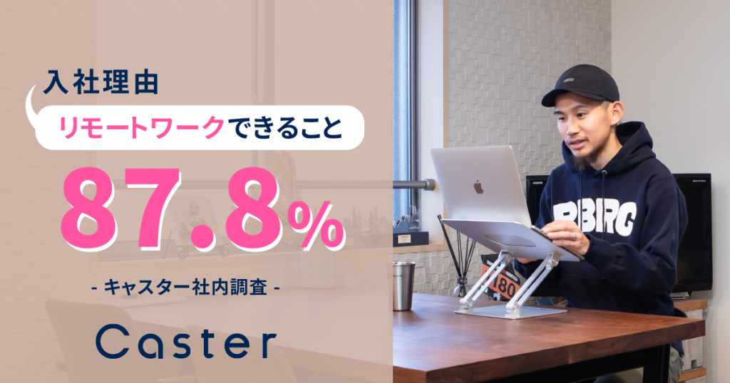 キャスター、リモートワークの働き方に関するアンケートを社内メンバーに実施