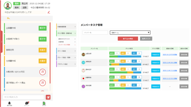 作業が見える業務管理ツール、リモートでもオフィスと変わらない空間を提供