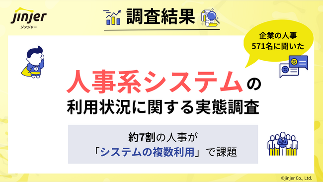 約7割の企業が複数の人事系システムを利用、見えてくる課題とは？