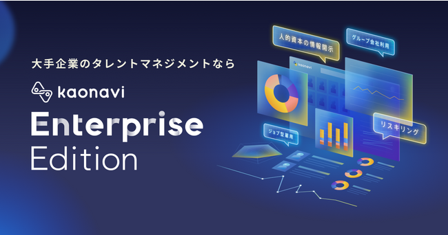 大手企業の人事課題を解決、「カオナビ Enterprise Edition」を提供