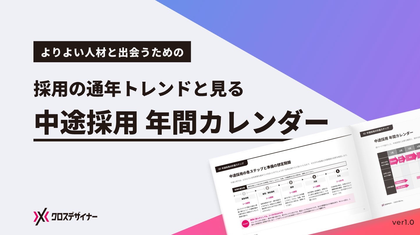 通年採用を支援する「中途採用年間カレンダー」、無料配布開始
