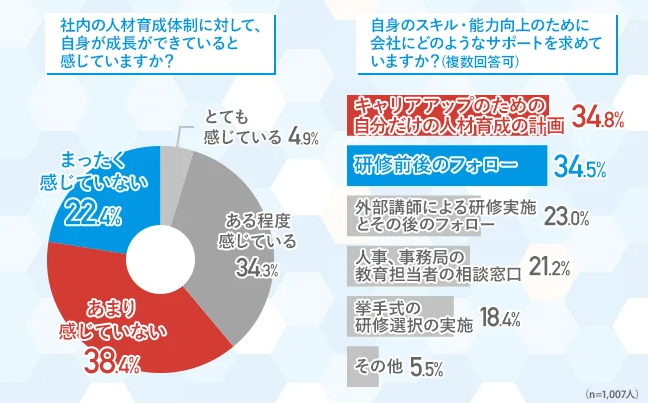 エフェクトが「中堅社員からみた企業の人材育成の実態」に関する調査を実施